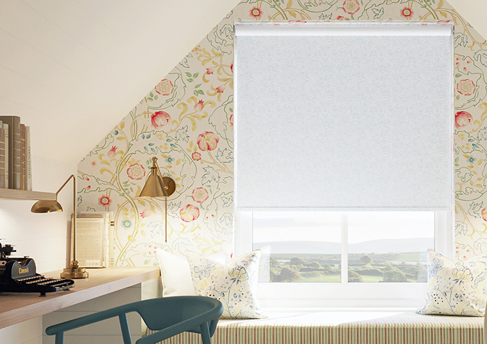 Ditsy Meadow, Polar Blue - Roller Blind - Image 3